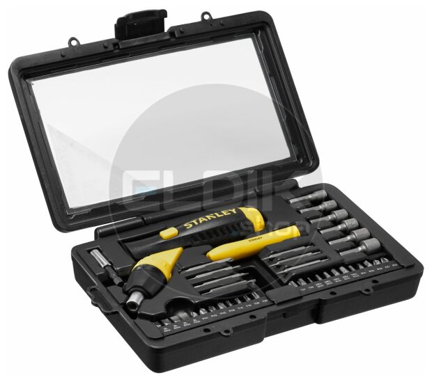 Stanley 0-63-038 38 Delige Pistoolgreep Ratel-Bit-Set