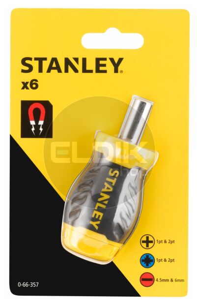 Stanley 0-66-357 Multibit Stubby Schroevendraaier