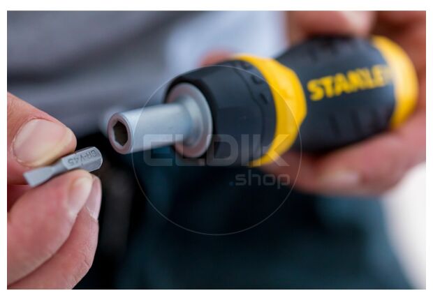 Stanley 0-66-358 Multibit Stubby Schroevendraaier met ratel