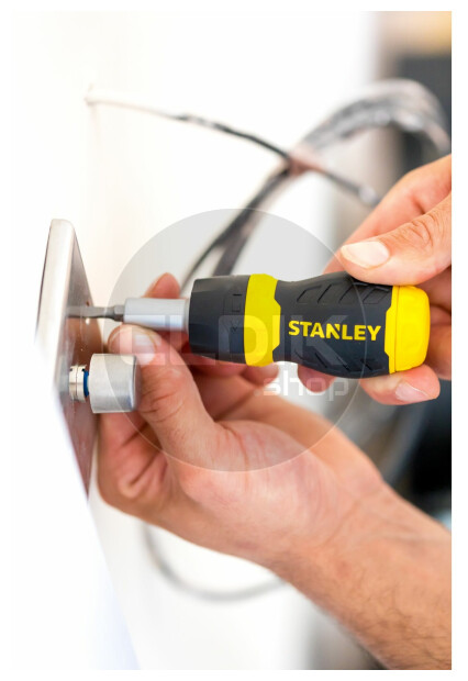 Stanley 0-66-358 Multibit Stubby Schroevendraaier met ratel