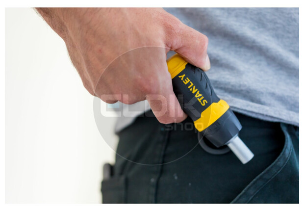 Stanley 0-66-358 Multibit Stubby Schroevendraaier met ratel
