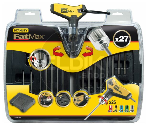 Stanley 0-79-153 FATMAX Stiftsleutelset Pistoolgreep met Ratel  (27delig)