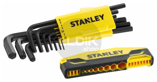 Stanley 0-89-904 Stiftsleutelset 9Dlg Hex Grip
