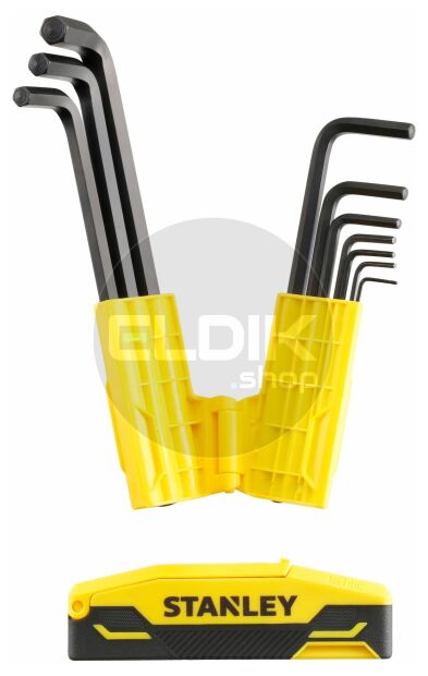 Stanley 0-89-904 Stiftsleutelset 9Dlg Hex Grip