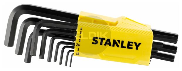 Stanley 0-89-904 Stiftsleutelset 9Dlg Hex Grip