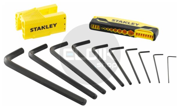 Stanley 0-89-904 Stiftsleutelset 9Dlg Hex Grip