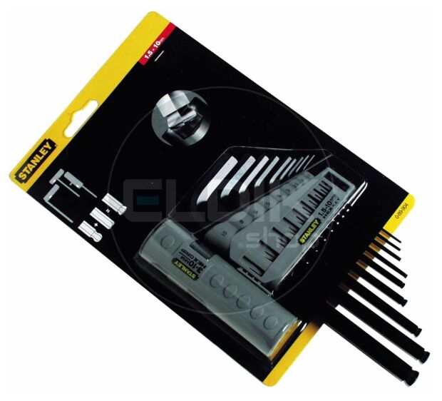 Stanley 0-89-904 Stiftsleutelset 9Dlg Hex Grip