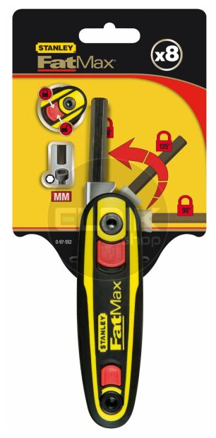 Stanley 0-97-552 FATMAX Vergrendelbare Stiftsleutelset mm (8delig)