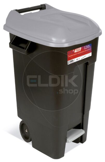 Tayg 120P Afvalcontainer met voetpedaal - 120 liter - grijs - 423000