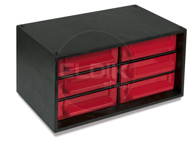 Tayg 346002 Stapelbaar kastje met 6 bakken - 280 x 167 x 140 mm