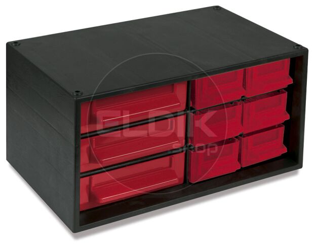 Tayg 347009 Stapelbaar kastje met 9 bakken - 280 x 167 x 140 mm