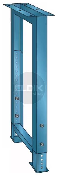 Lista 43.231.010 Werkbankvoet verstelbaar | H700/1050 x B80 x D725 | Blauw