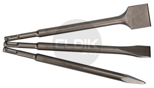 Hikoki 751589 Beitelset SDS-plus 250mm (punt,plat en brede beitel)