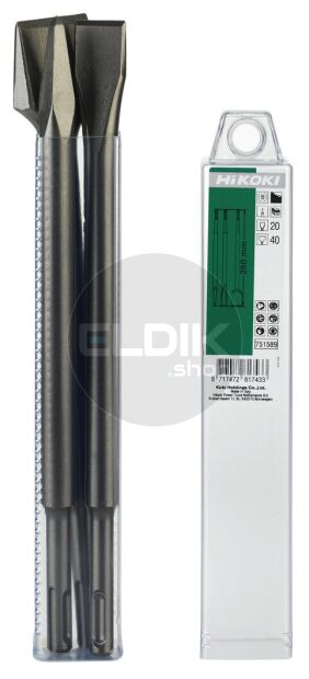 Hikoki 751589 Beitelset SDS-plus 250mm (punt,plat en brede beitel)