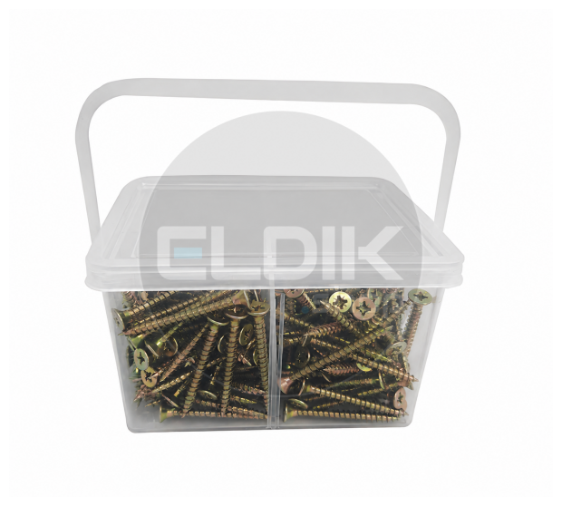 E-Tools Assortiment spaanplaatschroeven diverse maten (420st)