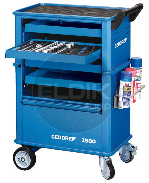 Gedore 1580 Gereedschapwagen met 4 laden - 6627550