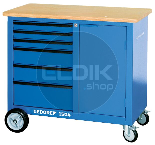 Gedore 1504 0321 Verrijdbare werkbank met 6 laden - 1814958