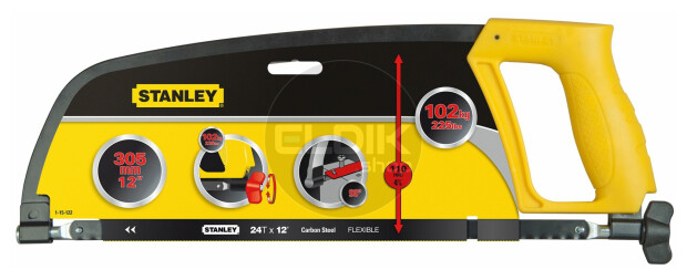 Stanley 1-15-122 Metaalzaagbeugel 300mm - 24T/inch