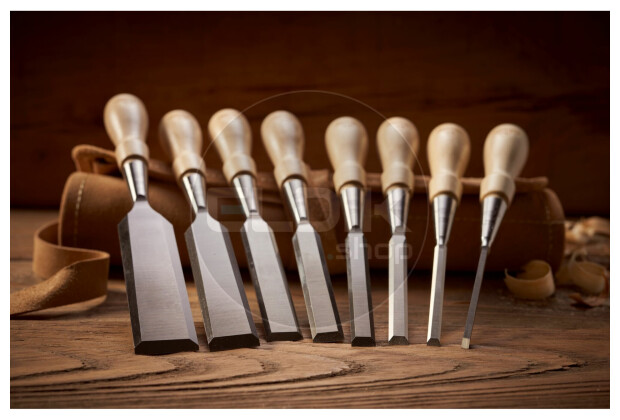 Stanley 1-16-793 Houtbeitelset Sweet Heart 8 delig3, 6, 10, 12, 16, 18, 25, 32