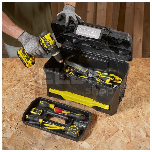 Stanley 1-70-316 Gereedschapskoffer 19" met Drukslot en Lade