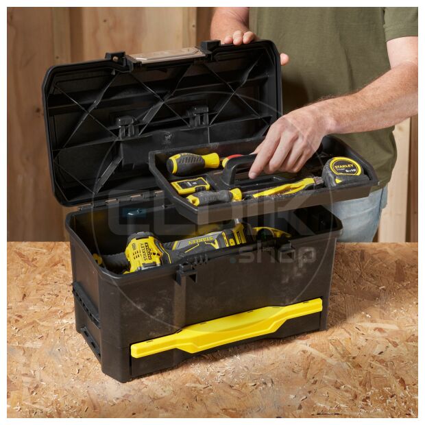 Stanley 1-70-316 Gereedschapskoffer 19" met Drukslot en Lade