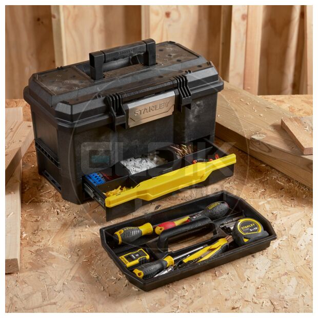 Stanley 1-70-316 Gereedschapskoffer 19" met Drukslot en Lade