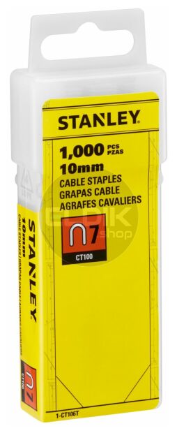 Stanley 1-CT106T Krammen 10mm Type 7 - 1000 Stuks