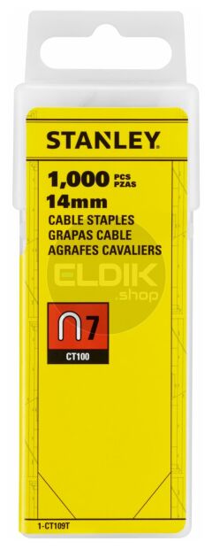 Stanley 1-CT109T Krammen 14mm Type 7 - 1000 Stuks