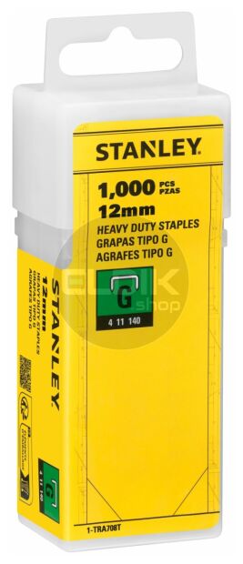 Stanley 1-TRA708T Nieten 12mm Type G - 1000 Stuks