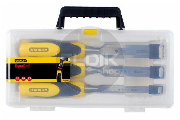 Stanley 2-16-883 Steekbeitelset Dynagrip 3Dlg. (12,18,25 mm)