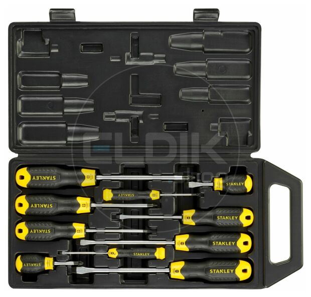 Stanley 2-65-005 Cushiongrip Schroevendraaierset 10-delig - Standaard/Phillips