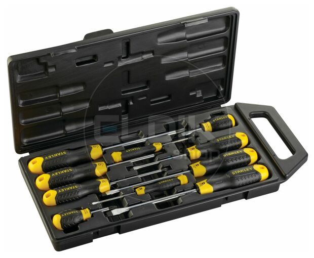 Stanley 2-65-005 Cushiongrip Schroevendraaierset 10-delig - Standaard/Phillips