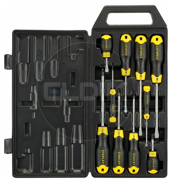 Stanley 2-65-005 Cushiongrip Schroevendraaierset 10-delig - Standaard/Phillips