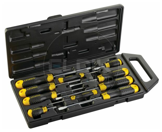 Stanley 2-65-014 Cushiongrip Schroevendraaierset 10-delig - Standaard/Pozidriv