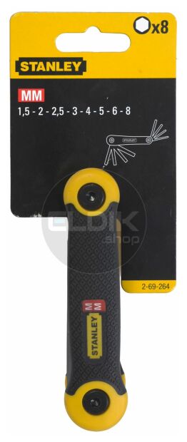 Stanley 2-69-264 Stiftsleutelset 8 delig