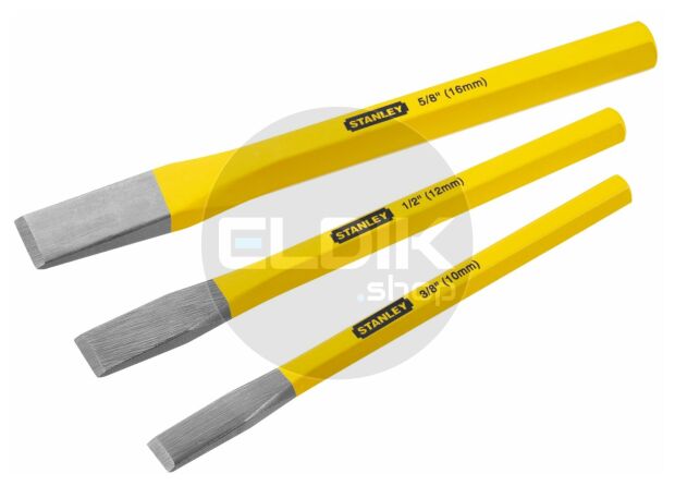 Stanley 4-18-298 Koudbeitelset 3Dlg.