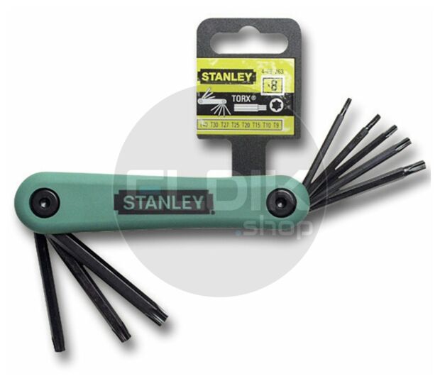 Stanley 4-69-263 Stiftsleutelset 8 Dlg T9-T40