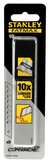 Stanley STHT0-11818 Carbide Reserve Afbreekmes 18 mm | 5 Delige Set