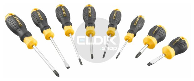 Stanley STHT16167-0 Cushiongrip Schroevendraaierset 8-delig: PH, Standaard, Parallel