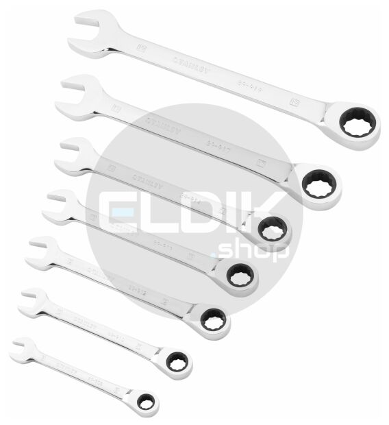Stanley STMT82846-0 Ringsteeksleutelset met Ratelring 7 delig