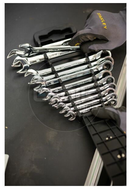Stanley STMT82847-0 Ringsteeksleutelset met Ratelring 12 delig