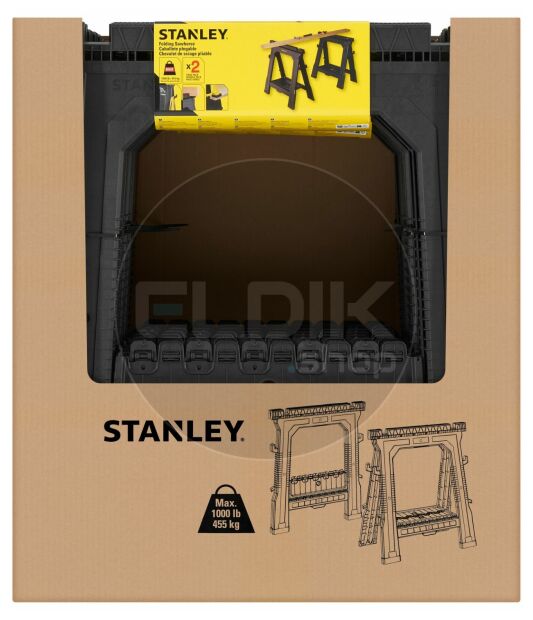 Stanley STST1-70713 Opvouwbare Zaagbok met V-Groef - 2 Stuks