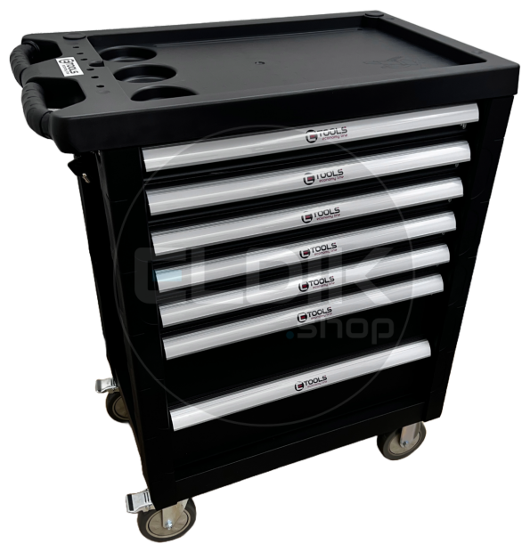 E-Tools 71395 7 Laden Gereedschapswagen - Zwart