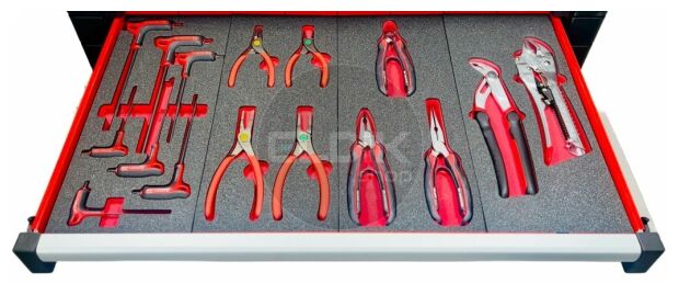 Facom CMM215BNL Set van 22 modules in Foam Inlays | 215-delig