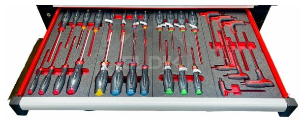 Facom CMM215BNL Set van 22 modules in Foam Inlays | 215-delig