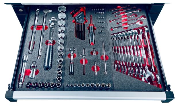 Facom CMM.115BNL Set van 9 modules in Foam Inlays | 115-delig