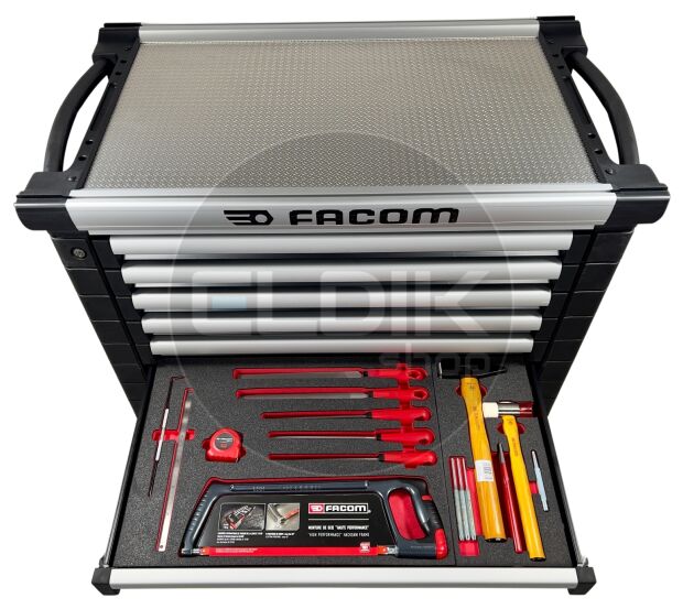 Facom JETCMM215GBNL Gevulde gereedschapswagen 8 Laden | 215-delig in Foam inlay | Zwart