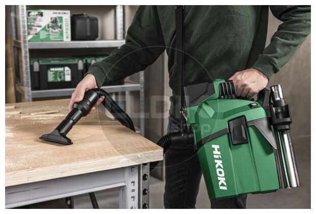 Hikoki RP18DLAW4Z Accu nat-droogstofzuiger - 18V - L Klasse - Exclusief laders en accu's