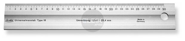 Scala 418.312-x liniaal, geanod. alum., 1000 mm