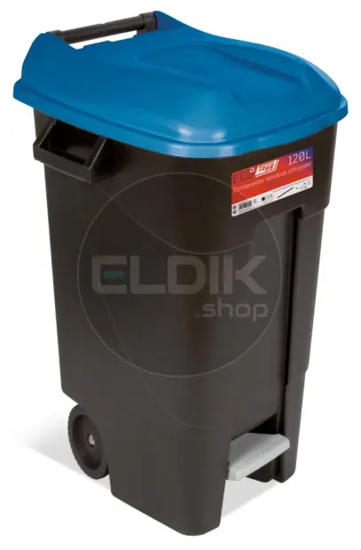 Tayg 120P Afvalcontainer met voetpedaal - 120 liter - blauw - 423024